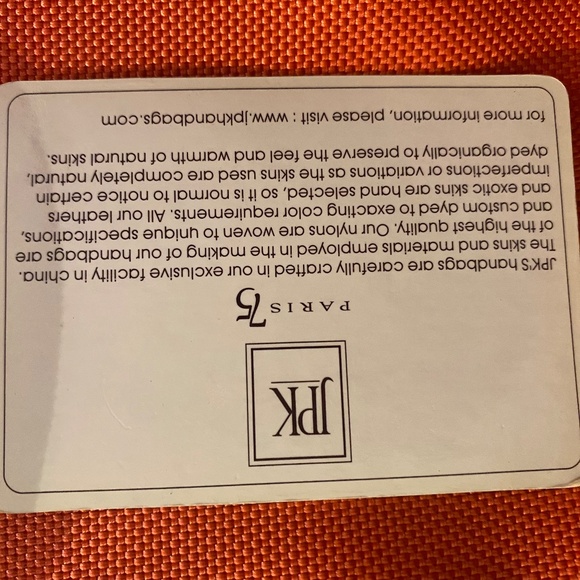 JPK Paris 75 Coral Brown Leather Woven Jug Tote Purse Orig $205 - Picture 6 of 10